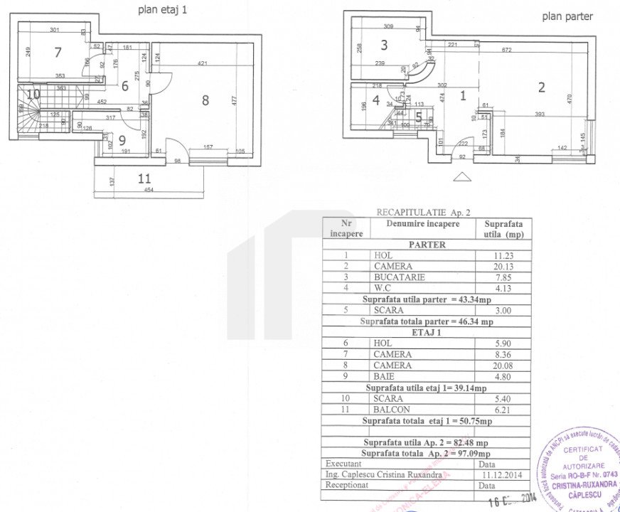 CORBEANCA-OSTRATU, DUPLEX 97 MP